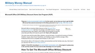 military microsoft home use program