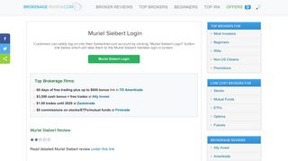 Muriel Siebert Login - Brokerage Reviews