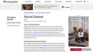 Muriel Siebert - Investopedia
