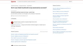 How to link Facebook to my musical.ly account - Quora