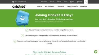 Switch to Cricket Online | Steps to Joining | Cricket - Cricket Wireless