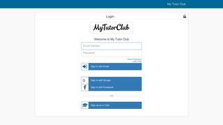 My Tutor Login And Support