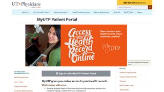 MyUTP Patient Portal | UT Physicians