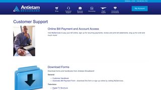 Antietam Broadband - Customer Support
