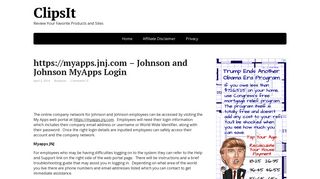 https://myapps.jnj.com – Johnson and Johnson MyApps Login - Clipsit