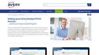 Avery Design & Print Online Account | Avery Australia