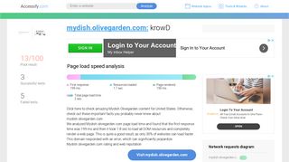 Access mydish.olivegarden.com. krowD