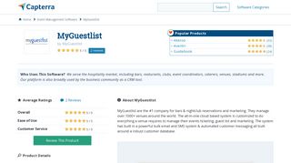MyGuestlist Reviews and Pricing - 2019 - Capterra