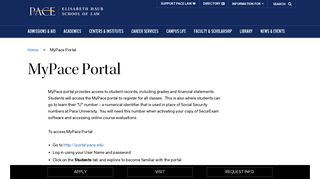 MyPace Portal | Pace Law School