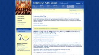Middletown Public Schools (RI): Project Lead the Way - STEM