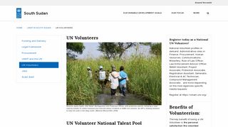 UN Volunteers | UNDP in South Sudan