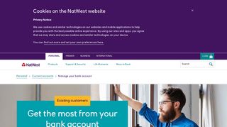 Manage your bank account - NatWest