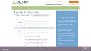 Register for NetGalley | NetGalley