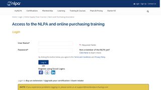 Login | Online Supply Chain Courses | Next Level Purchasing ...