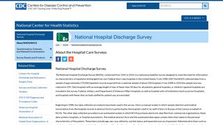 NHDS - National Hospital Discharge Survey Homepage - CDC