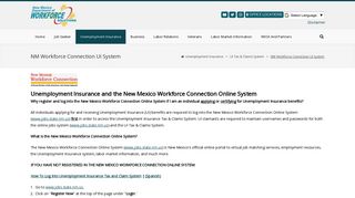 Unemployment Claims - New Mexico Department of Workforce Solutions