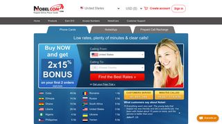 NobelCom: Cheap international calls