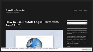 How to use NoMAD Login+ Okta with Jamf Pro? - Travelling Tech Guy