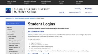 Student Logins | Alamo Colleges