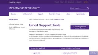 Email Support Tools: Information Technology - Northwestern University