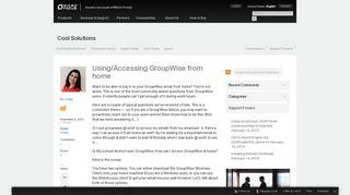 Novell Groupwise From Home Login And Support