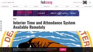 Interior Time and Attendance System Available Remotely - FedScoop