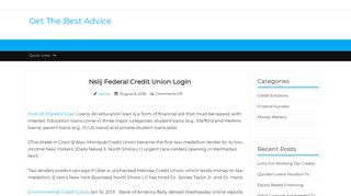 Nslij Federal Credit Union Login - Get The Best Advice
