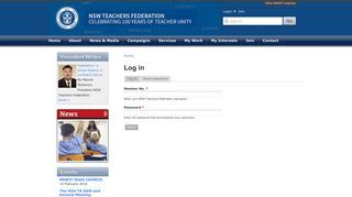 Log in | NSW Teachers Federation