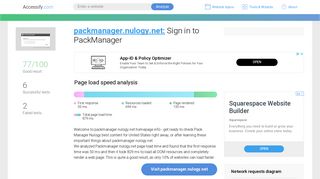Access packmanager.nulogy.net. Sign in to PackManager