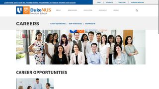 Career Opportunities | Duke-NUS Medical School