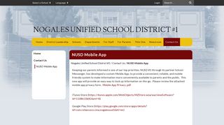 NUSD Mobile App - Nogales Unified School District #1