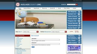 Auglaize County | User account