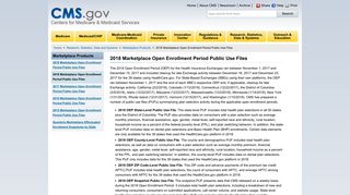 2018 Marketplace Open Enrollment Period Public Use Files - Centers ...