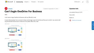 office 365 onedrive for business login