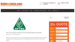 Why use an OFTEC Registered Technician For Oil Appliances ...