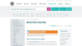 Register Online | City of OKC