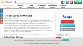 How to Sign Up for OkCupid - Techboomers.com