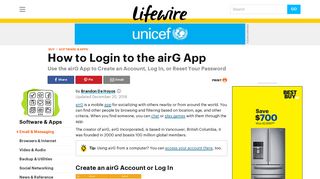 How to Log In to the airG App - Lifewire