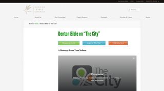 Denton Bible on “The City”