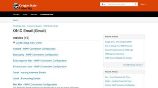 ONID E-mail | Computer Help Documents | Oregon State University