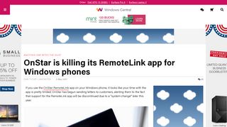 OnStar is killing its RemoteLink app for Windows phones | Windows ...