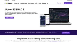 etrade optionshouse susijungimo platformos