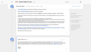 Orkut and Gmail - Google Product Forums