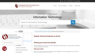 University of Oklahoma | Outlook: Email and Calendar on the Go