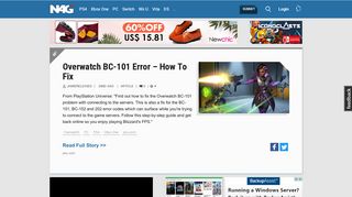 Overwatch Error 101 Ps4 Login And Support