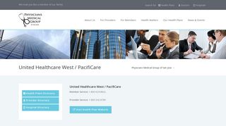 United Healthcare West / PacifiCare - Physicians Medical Group of ...