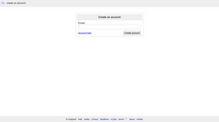 account signup page - Craigslist
