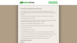 PakistaniLounge Member Reviews - PakistaniLounge.com