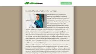 Pakistani Women for Marriage