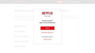 Using Netflix on your Panasonic TV or Blu-ray player